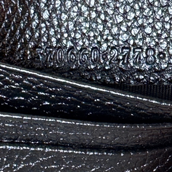 GUCCI Zumi Horsebit Grainy Black Leather Wristlet Card Case Wallet Made in Italy - Picture 15 of 16